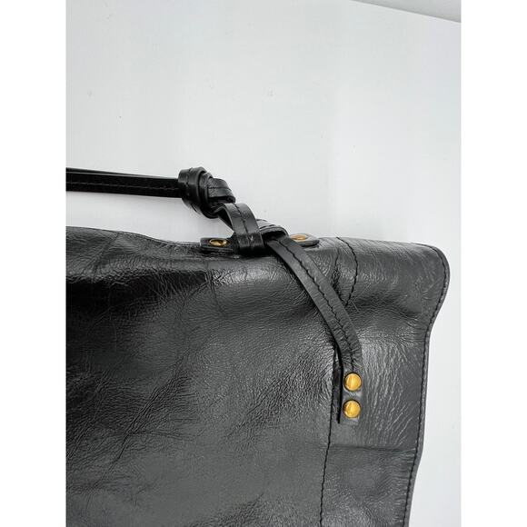 Isabel Marant Wardy Double Handle Leather Tote Bag in Black and Gold - Picture 8 of 16